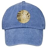 Artsmith, Inc. Stonewashed Embroidered Cap Grunge Music - Deck Blue