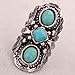 YAZILIND Vintage Oval Square Ethnic Ring