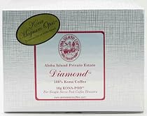 Aloha Island Private Reserve Diamond 100% Pure Kona Coffee Pods, From Our Kona Magnum Opus Line, 24 Pods