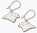 Carolina Panthers Sterling Silver Dangle Earrings