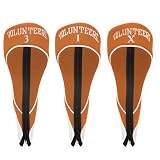 Tennessee Volunteers Orange Three-Pack Zippered Golf Club Headcovers