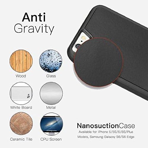NANOK - The Amazing Anti-Gravity Phone Case (Black, Samsung S6 Edge Plus)