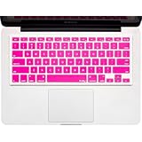 Kuzy - PINK Keyboard Cover Silicone Skin for MacBook Pro 13" 15" 17" (with or w/out Retina Display) iMac and MacBook Air 13" - Pink