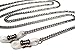 ATLanyards Simple Silver Chain Eyeglass Holder, Chain Eyeglass Leash Lanyard