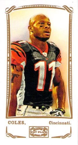 2009 Topps Mayo Mini Blue Back Laveranues Coles Cincinnati Bengals #165 Football Card