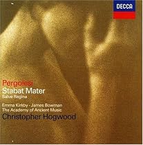 Pergolesi - Stabat Mater &middot; Salve Regina / Kirkby &middot; Bowman &middot; AAM &middot; Hogwood