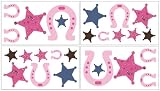 Cowgirl Wall Decals - Set of 4 Sheets
