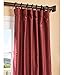 HPD Half Price Drapes PDCH-HANB46-108 Yarn Dyed Faux Dupioni Silk Curtain (1 Panel), 50 X 108, Cherrywood
