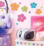 Main Street Wall Creations Jumbo Stickers - Colorful Flowers