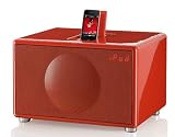 Geneva Sound System Model L: All-in-One Stereo for CD/iPod/iPhone/Radio/Line-in, Red