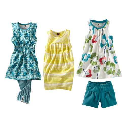 Tea Collection Baby-Girls Infant Moon Orchid 5-Piece Set, Multi, Small
