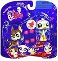 Littlest Pet Shop Assortment 'A' Series 2 Collectible Figure Great Dane and Ostrich with Leg Warmers