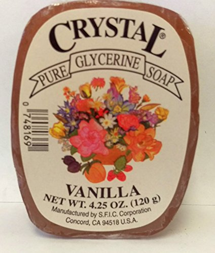 Crystal Glycerine Soap Bars Vanilla (24 bars)