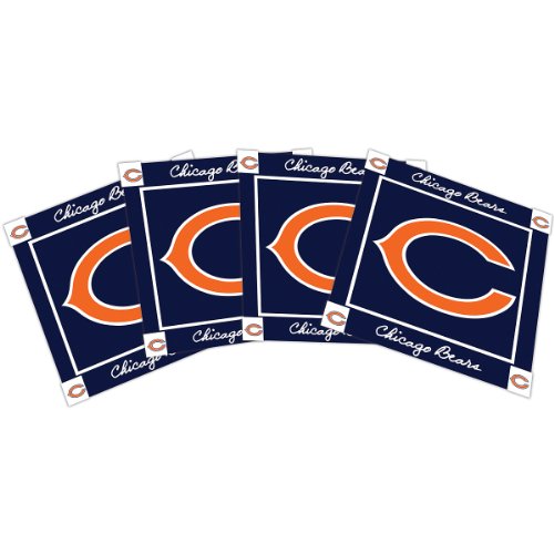NHL Chicago Bears 4 Pack Ceramic Coasters