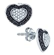 0.51CTW DIAMOND HEART EARRINGS