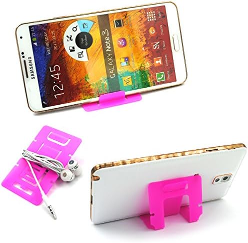 Vcall Pack of 5 Foldable Adjustable Mobile Phone Mount Holder Credit Card Size Stand Cradle for iphone/ipad 2,3/ipad mini/Samsung note 3/Samsung Galaxy Tab 2 Tab 3/HTC/LG/Nokia/tablets (Hotpink)