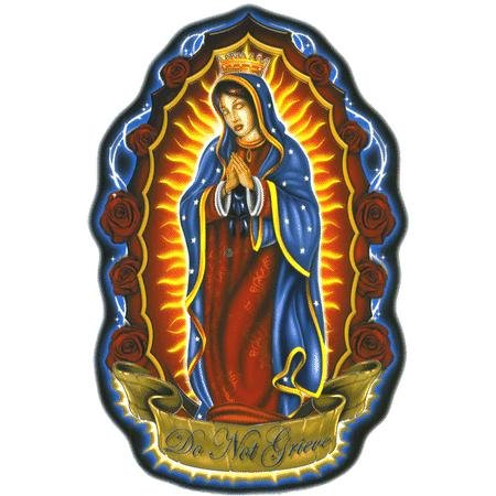 Virgin of Guadalupe Sticker/Decal Vinyl Art Window Decal