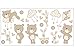 Fun4Walls WS40260 Bear and Boo Neutral Wall Stickers