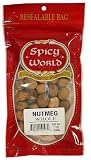 Spicy World Nutmeg Whole, 7-Ounce Pouches (Pack of 3)