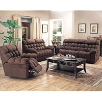 Jameson Rocker Recliner in Chocolate Microfiber by Coaster Furniture