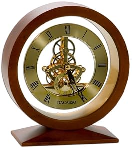Lunar Rosewood Desk Clock