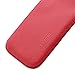 iPhone SE, 5s and 5 Case, Snugg Apple iPhone SE, 5s and 5 Red Leather Pouch Case [Card Slot] Apple iPhone SE, 5s and 5 Pouch Case Cover Executive Design