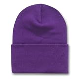 Solid Long Beanie - Purple