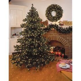 Bethlehem Lights 9-1 2 Foot Chesapeake Christmas Tree Pre-Lit with Multi-Color Lights by GKI/Bethlehem Lighting