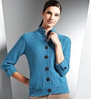 Autograph Weekend Pure Cotton Funnel Neck Cardigan