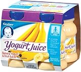 Gerber Juice Yogurt Blends Assorted, 4-Count, 4-Ounce Tubs (Pack of 6)