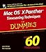 Books : Mac OS X Panther Timesaving Techniques for Dummies
