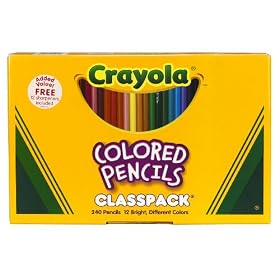 Crayola 240ct Colored Pencils Classpack 12 Colors by Crayola