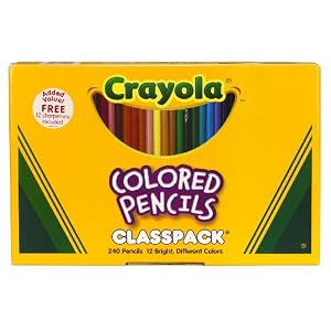 Crayola 240ct Colored Pencils Classpack 12 Colors by Crayola