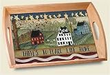Glass Serving Tray ~ No Place Like Home ~ 20 inches x 13 inches ~ code 044
