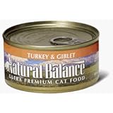 Natural Balance Turkey and Giblet Ultra Premium Canned Cat Food (24/6-oz cans)
