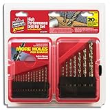 Vermont American 12720 XTEND Cordless Series 20 Piece 1/16 inch to 1/2 inch Twist Drill Bit Assortment in Plastic Case