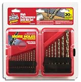 Vermont American 12720 XTEND Cordless Series 20 Piece 1/16-Inch to 1/2-Inch Twist Drill Bit Assortment in Plastic Case