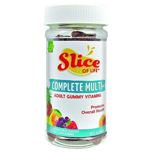 Slice of Life Supplement for Adults, Complete Multi-Vitamin, 60 Gummy Slices