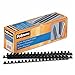 Fellowes Plastic Comb Bindings, 0.375 Inch, 55-Sheet Capacity, Black, 100 Per Pack