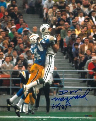 Don Maynard Autographed/Hand Signed New York Jets 8X10 Photo HOF 87 (jump catch) at Amazon.com