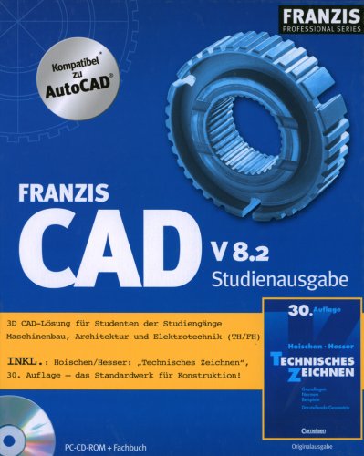Franzis CAD V8.2 Professional. CD-ROM ab Windows 98 SE.