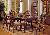 7 Piece Cherry Finish Dining Set