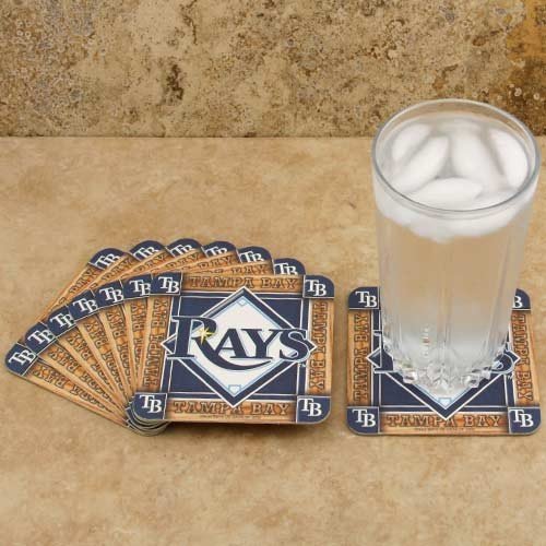 Tampa Bay Rays 8-Pack Absorbent PaperKraft Coasters