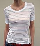 Womens Candy Stripe Scoop