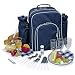 Picknickrucksack Picknicktasche mit Inhalt f�r 4 Personen mit integrierter K�hltasche