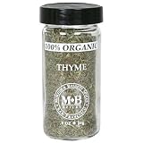 Morton & Bassett Organic Thyme, .9-Ounce Jars (Pack of 3)