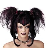 Wig Bad Fariy Black with Burgundy Accents Costume Wigs