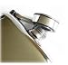 Classic pewter hip flask 4 oz with captive top & pouch
