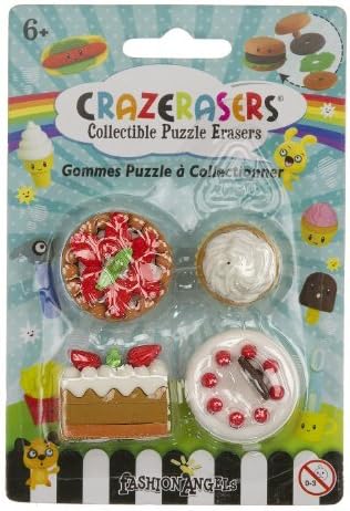 Crazerasers Collectible Erasers ~ Desserts (Series 1; Pie, Cupcake, &amp; Cakes)