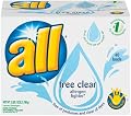 All Powder Laundry Detergent, Free Clear Allergen Fighter, 40-Load Box (Pack of 4)